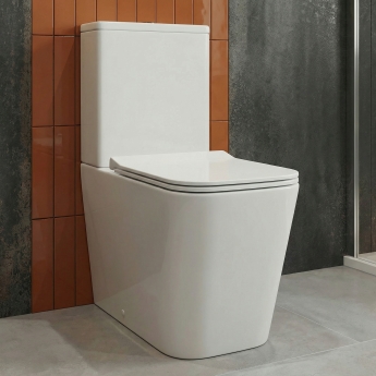 Delphi Magnum Rimless Closed Back Close Coupled Toilet (inc Soft Close Seat) | Product Image