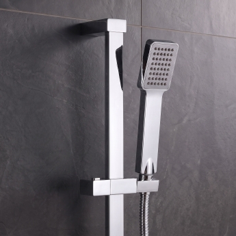Delphi Nectar Chrome Dual Concealed Shower Set with Slide Rail Kit | Product Image