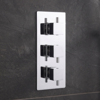 Delphi Nectar Chrome 2-Outlet Triple Concealed Shower Valve | Product Image