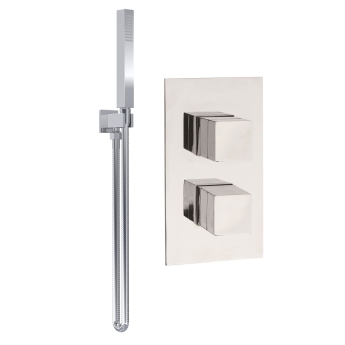 Delphi Nexus Chrome Dual Concealed Shower Set with Handset and Bracket | Product Image
