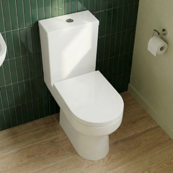 Delphi Nimbus Close Coupled Toilet (inc Soft Close Seat) | Product Image