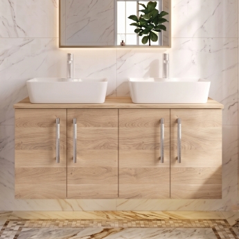 Delphi Nordic 1200mm 4-Door Wall Hung Countertop Vanity Unit | Product Image