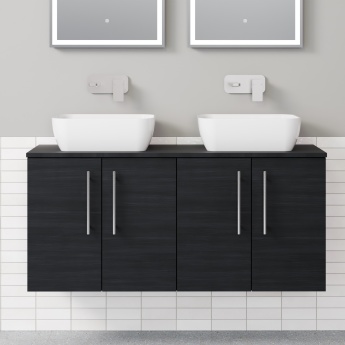 Delphi Nordic 1200mm 4-Door Wall Hung Countertop Vanity Unit | Product Image