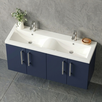 Delphi Nordic 1200mm 4-Door Wall Hung Vanity Unit (inc Basin) | Product Image