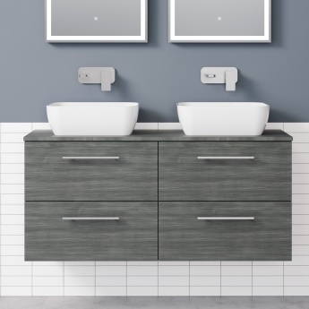 Delphi Nordic 1200mm 4-Drawer Wall Hung Countertop Vanity Unit | Product Image