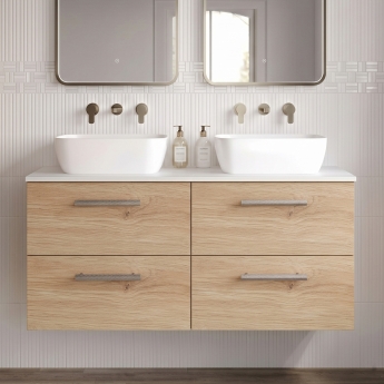 Delphi Nordic 1200mm 4-Drawer Wall Hung Countertop Vanity Unit | Product Image