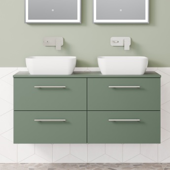 Delphi Nordic 1200mm 4-Drawer Wall Hung Countertop Vanity Unit | Product Image