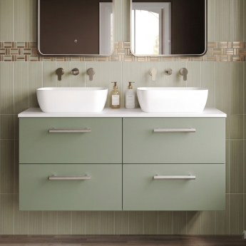 Delphi Nordic 1200mm 4-Drawer Wall Hung Countertop Vanity Unit | Product Image