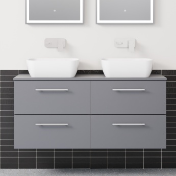 Delphi Nordic 1200mm 4-Drawer Wall Hung Countertop Vanity Unit | Product Image