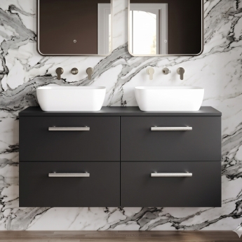 Delphi Nordic 1200mm 4-Drawer Wall Hung Countertop Vanity Unit | Product Image