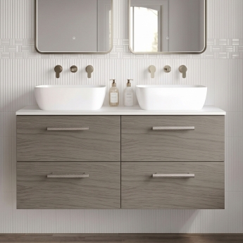 Delphi Nordic 1200mm 4-Drawer Wall Hung Countertop Vanity Unit | Product Image