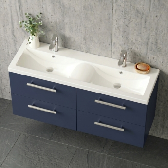 Delphi Nordic 1200mm 4-Drawer Wall Hung Vanity Unit (inc Basin) | Product Image