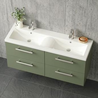 Delphi Nordic 1200mm 4-Drawer Wall Hung Vanity Unit (inc Basin) | Product Image