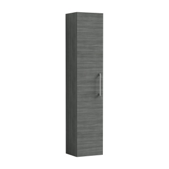 Delphi Nordic Anthracite 300mm 1-Door Wall Hung Tall Unit | Product Image