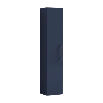 Delphi Nordic Midnight Blue 300mm 1-Door Wall Hung Tall Unit | Product Image