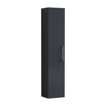 Delphi Nordic Soft Black 300mm 1-Door Wall Hung Tall Unit | Product Image