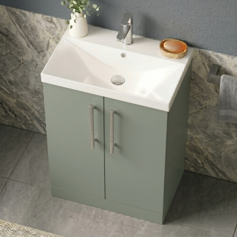 Delphi Nordic 500mm 2-Door Floor Standing Vanity Unit (inc Basin) | Product Image