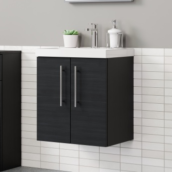 Delphi Nordic 500mm 2-Door Wall Hung Vanity Unit (inc Basin) | Product Image