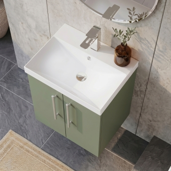 Delphi Nordic 500mm 2-Door Wall Hung Vanity Unit (inc Basin) | Product Image
