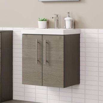 Delphi Nordic 500mm 2-Door Wall Hung Vanity Unit (inc Basin) | Product Image