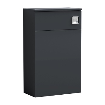Delphi Nordic Soft Black 500mm Back to Wall Toilet WC Unit | Product Image