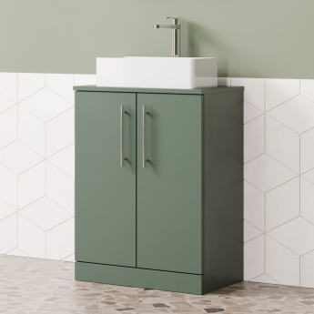 Delphi Nordic 600mm 2-Door Floor Standing Countertop Vanity Unit | Product Image