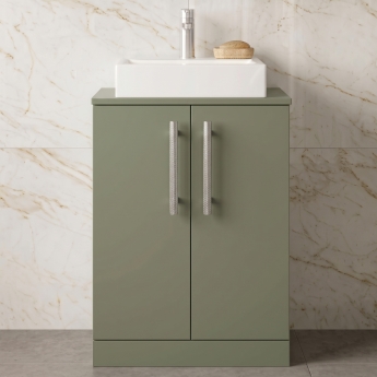Delphi Nordic 600mm 2-Door Floor Standing Countertop Vanity Unit | Product Image