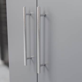 Delphi Nordic Grey 600mm 2-Door Floor Standing Countertop Vanity Unit | Product Image