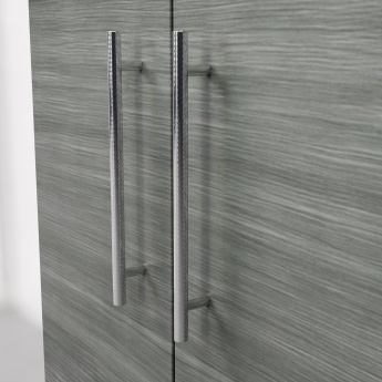 Delphi Nordic Anthracite 600mm 2-Door Floor Standing Vanity Unit (inc Basin) | Product Image