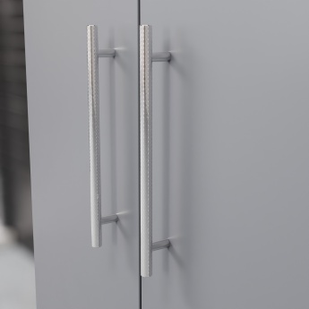 Delphi Nordic Grey 600mm 2-Door Floor Standing Vanity Unit (inc Basin) | Product Image