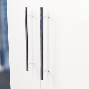 Delphi Nordic White 600mm 2-Door Floor Standing Vanity Unit (inc Basin) | Product Image