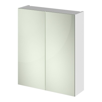 Delphi Nordic 600mm 2-Door Mirrored Bathroom Cabinet | Product Image
