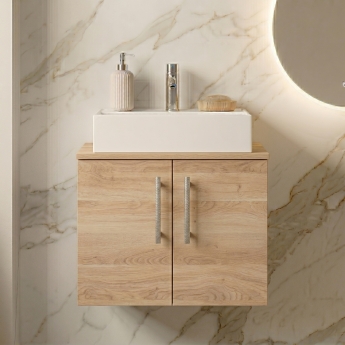 Delphi Nordic 600mm 2-Door Wall Hung Countertop Vanity Unit | Product Image