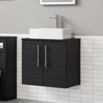 Delphi Nordic 600mm 2-Door Wall Hung Countertop Vanity Unit | Product Image