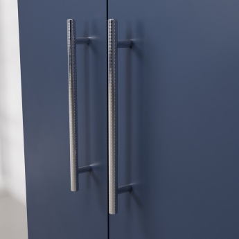 Delphi Nordic Midnight Blue 600mm 2-Door Wall Hung Countertop Vanity Unit | Product Image