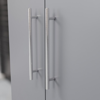 Delphi Nordic Grey 600mm 2-Door Wall Hung Countertop Vanity Unit | Product Image