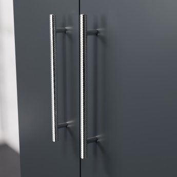 Delphi Nordic Soft Black 600mm 2-Door Wall Hung Countertop Vanity Unit | Product Image