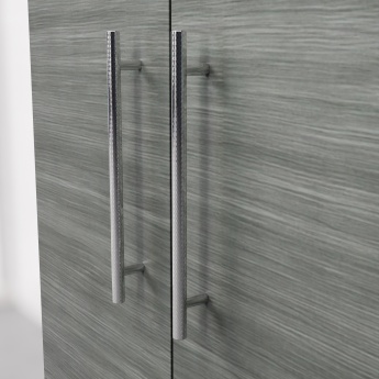 Delphi Nordic Anthracite 600mm 2-Door Wall Hung Vanity Unit (inc Basin) | Product Image