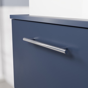 Delphi Nordic Midnight Blue 600mm 2-Drawer Floor Standing Countertop Vanity Unit | Product Image
