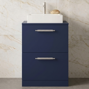 Delphi Nordic 600mm 2-Drawer Floor Standing Countertop Vanity Unit | Product Image