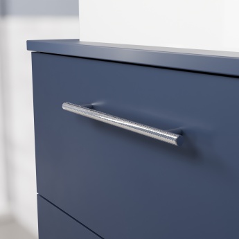 Delphi Nordic Midnight Blue 600mm 2-Drawer Wall Hung Countertop Vanity Unit | Product Image