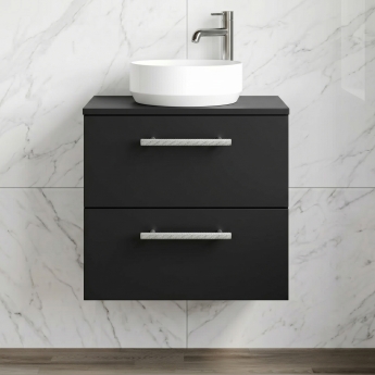 Delphi Nordic 600mm 2-Drawer Wall Hung Countertop Vanity Unit | Product Image
