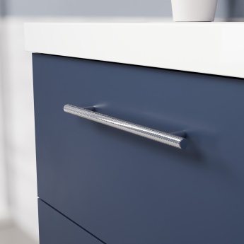 Delphi Nordic Midnight Blue 600mm 2-Drawer Wall Hung Vanity Unit (inc Basin) | Product Image