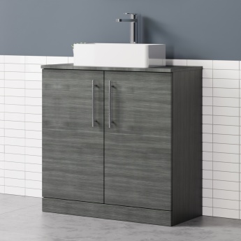 Delphi Nordic 800mm 2-Door Floor Standing Countertop Vanity Unit | Product Image