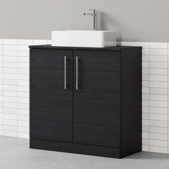 Delphi Nordic 800mm 2-Door Floor Standing Countertop Vanity Unit | Product Image