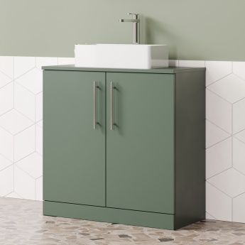 Delphi Nordic 800mm 2-Door Floor Standing Countertop Vanity Unit | Product Image