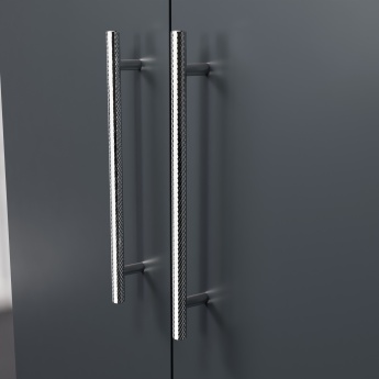 Delphi Nordic Soft Black 800mm 2-Door Floor Standing Countertop Vanity Unit | Product Image