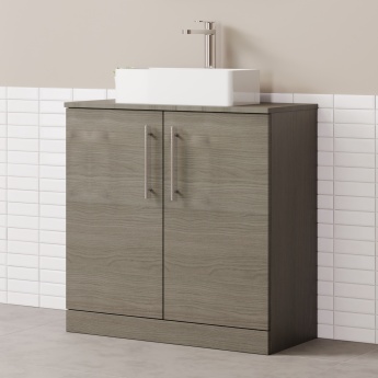 Delphi Nordic 800mm 2-Door Floor Standing Countertop Vanity Unit | Product Image