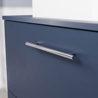 Delphi Nordic Midnight Blue 800mm 2-Drawer Floor Standing Countertop Vanity Unit | Product Image