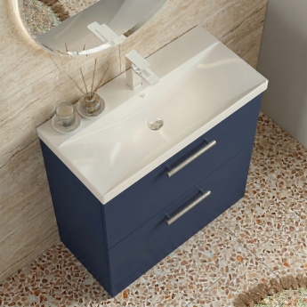 Delphi Nordic 800mm 2-Drawer Floor Standing Vanity Unit (inc Basin) | Product Image